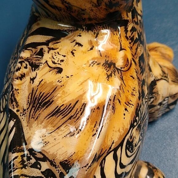 Vintage LaVie Jungle Safari Hand painted Hidden Safari Animals Gator - Picture 4 of 8